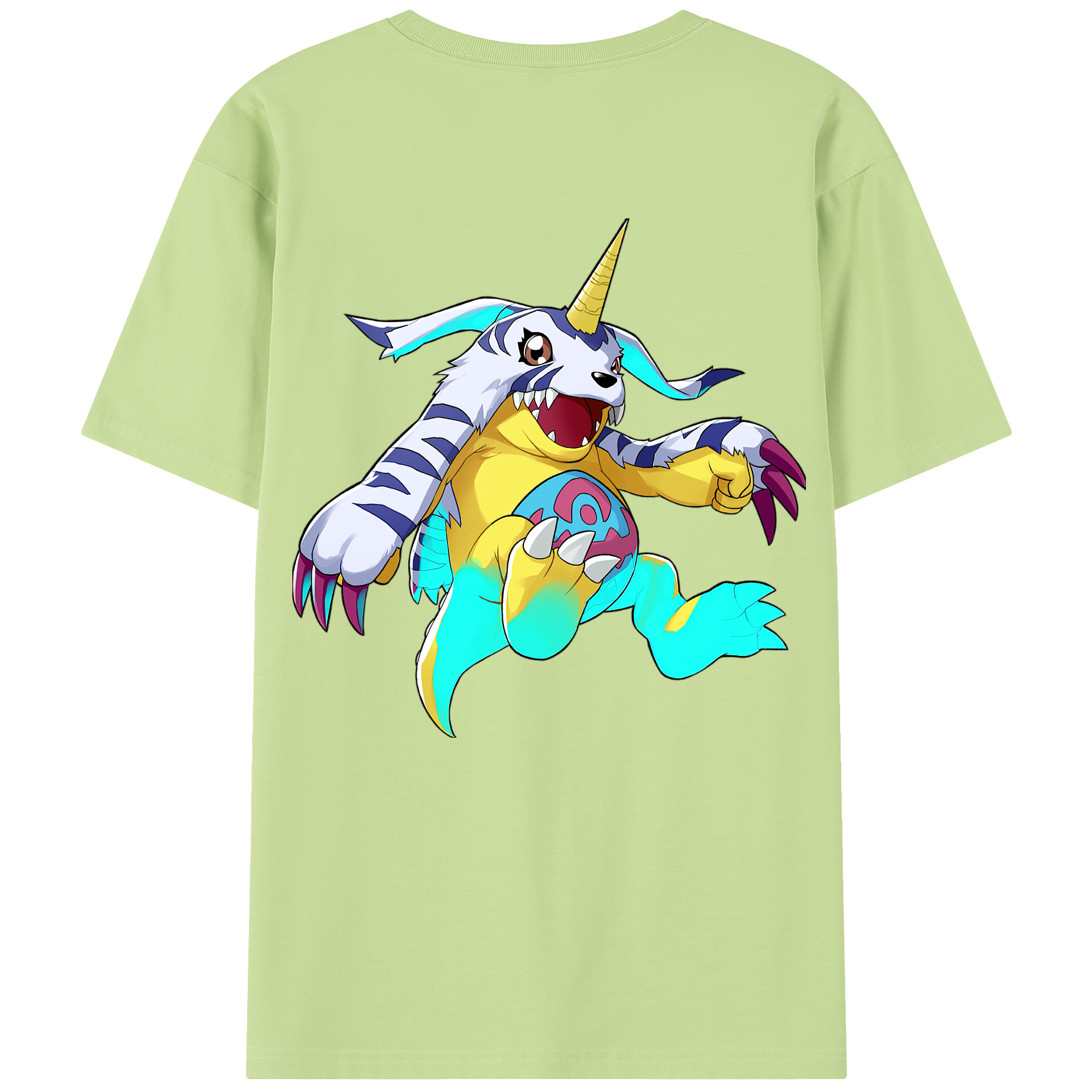 （画像用） Digimon デジタルモンスター/デジモン 綿100％半袖Tシャツ（背面プリント）